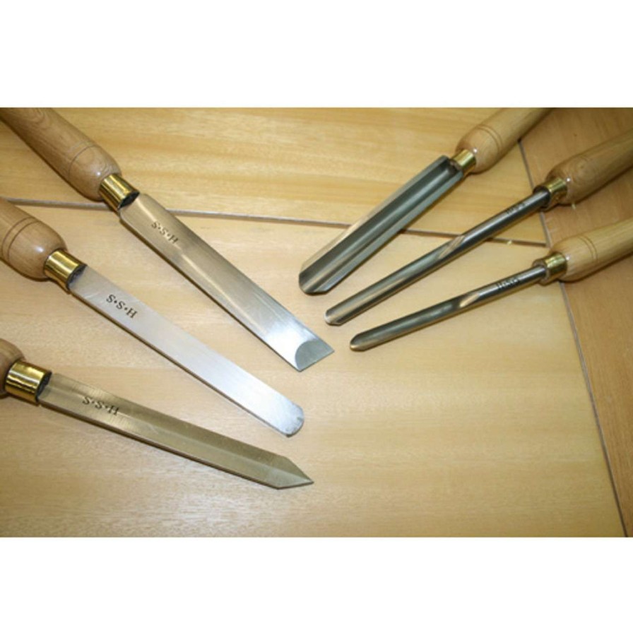 Wood Lathes * | Hot Sale Chisel Wood Turning 6 Pc Set B2351