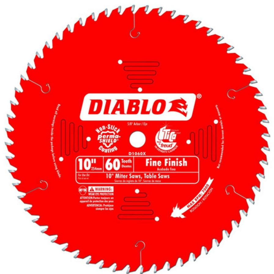 Table Saws * | Hot Sale 10In. X 60T Finishing Blade Diablo