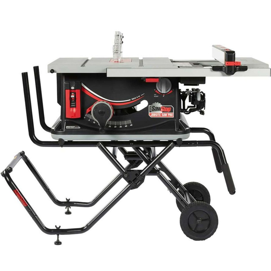 Table Saws * | Brand New Saw Stop Jobsite Pro 1.5Hp 120V Cart And D