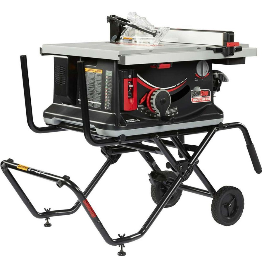 Table Saws * | Brand New Saw Stop Jobsite Pro 1.5Hp 120V Cart And D