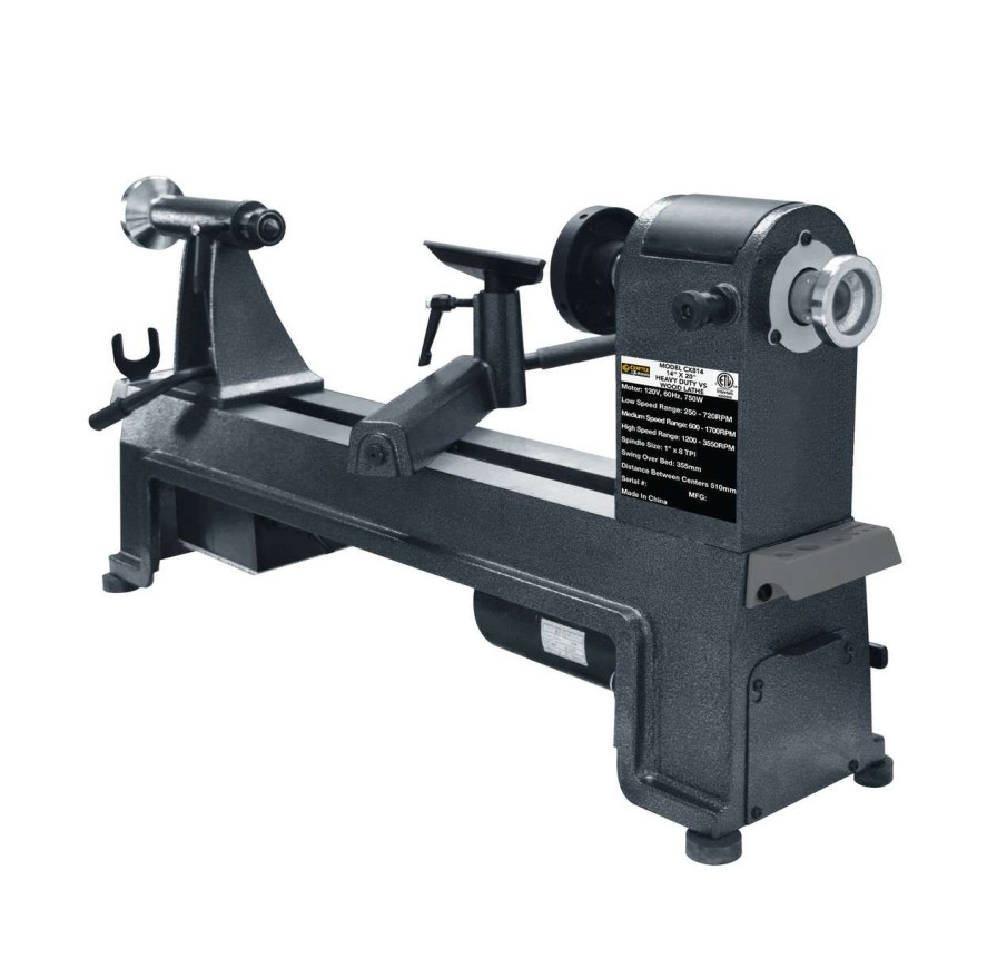 Wood Lathes * | Buy 14In. X 20In. Heavy Duty Vs Wood Lathe Csa Cx814