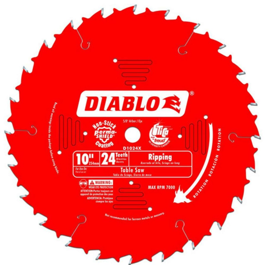 Table Saws * | Budget 10In. X 24T Ripping Blade Diablo