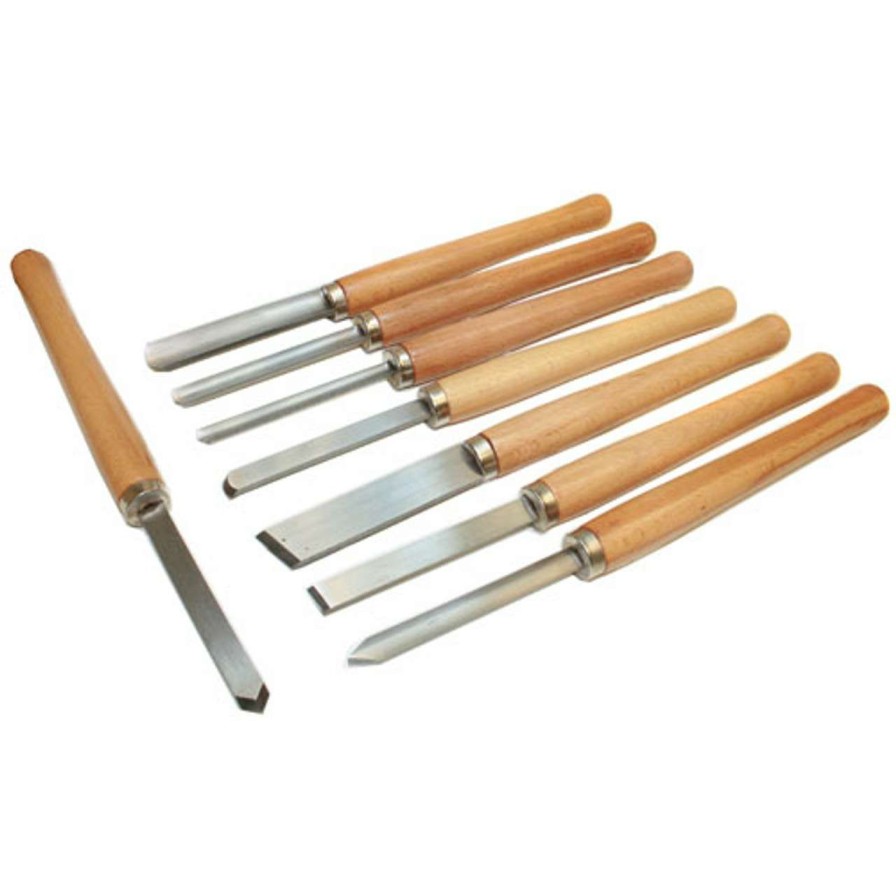 Wood Lathes * | Coupon Chisel Set 8 Pc Woodturning