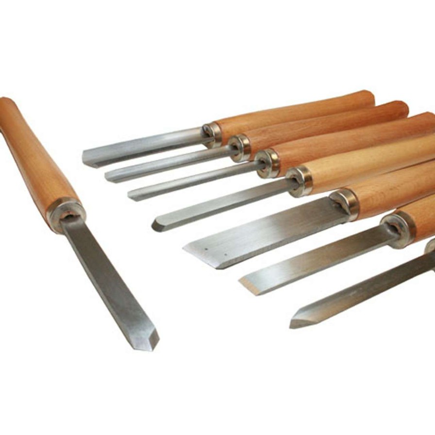 Wood Lathes * | Coupon Chisel Set 8 Pc Woodturning