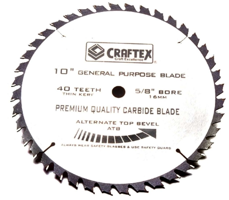 Table Saws * | Cheapest Blade 10In. X 40T Atb Craftex