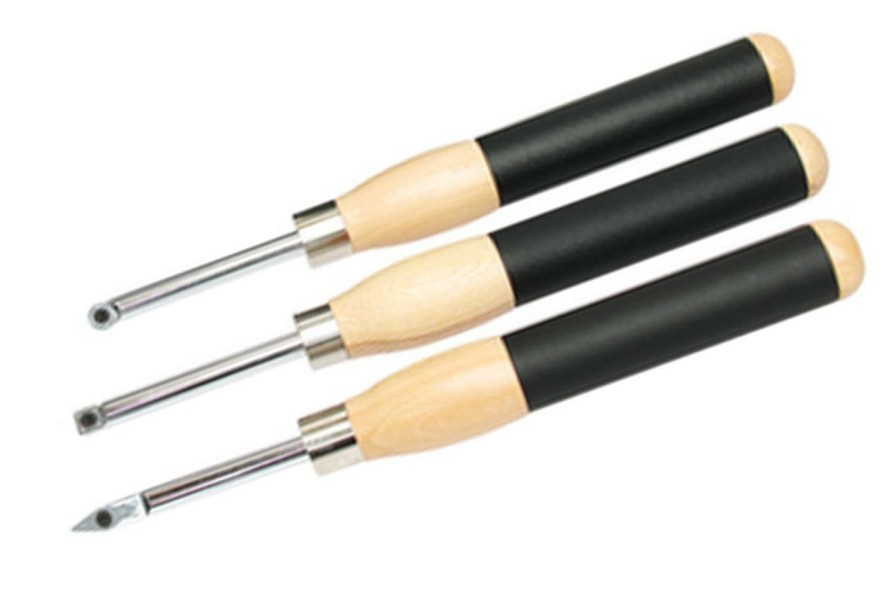 Wood Lathes * | Cheapest 3Pc Indexable Carbide Woodturning Chisel