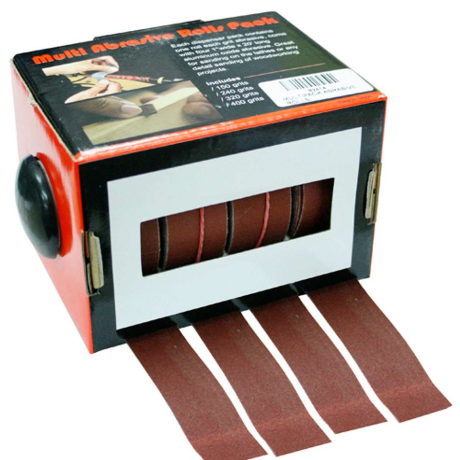 Wood Lathes * | New Sanding Pack 4Pc Set Turners 1In. X 20Ft